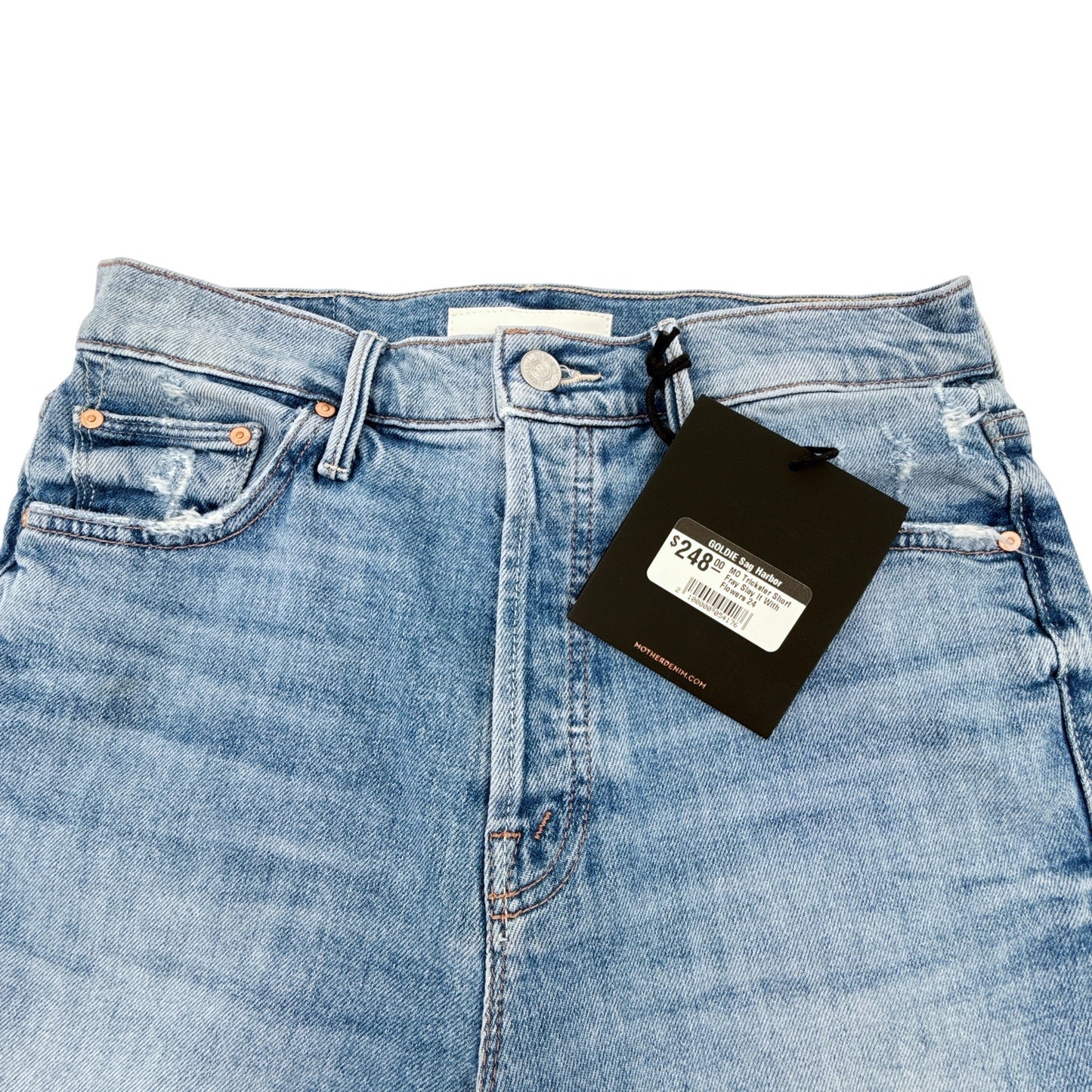 MOTHER The Trickster Short Fray Shorts in Slay It With Flowers 24|XS