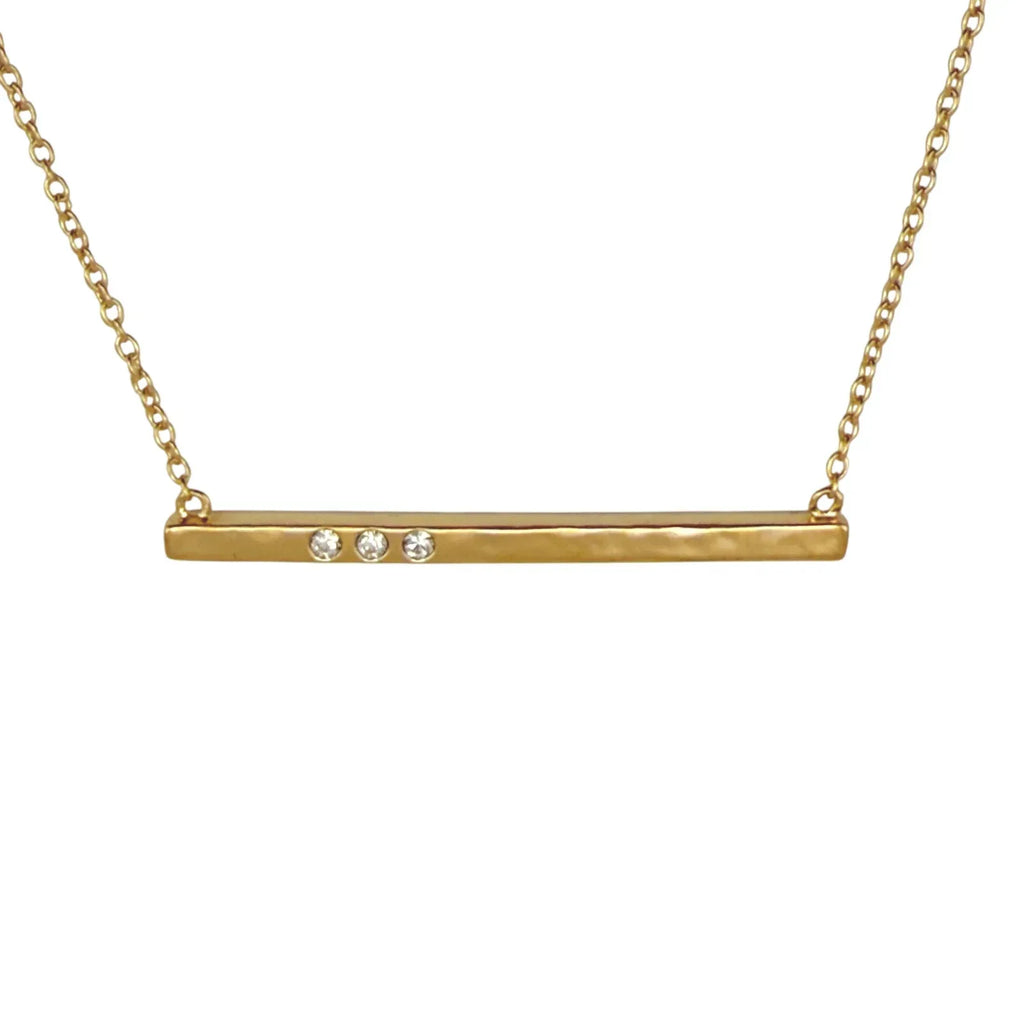 SILPADA Dotted Line Pendant Necklace in Gold-Plated Silver - flyKAMP