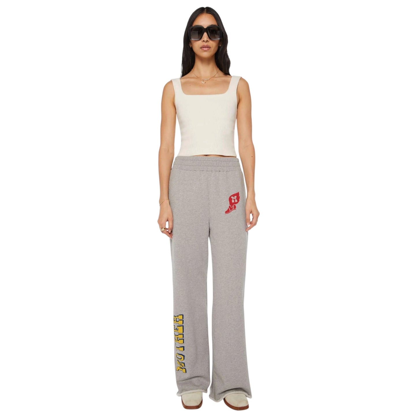 MOTHER The Quickie Roller Cut Sneak Pants in Fazed Out XS