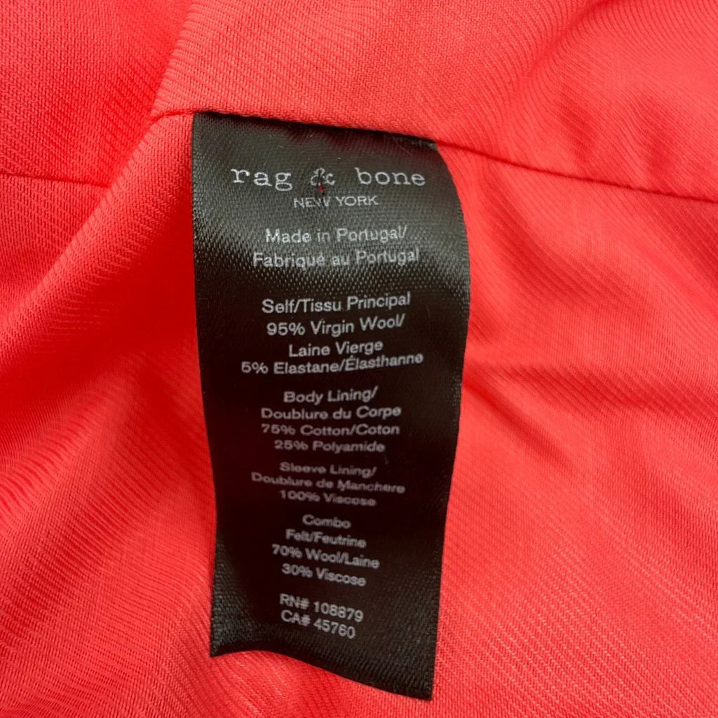 RAG & BONE Lexington Twill Blazer in Bright Pink 2 - flyKAMP