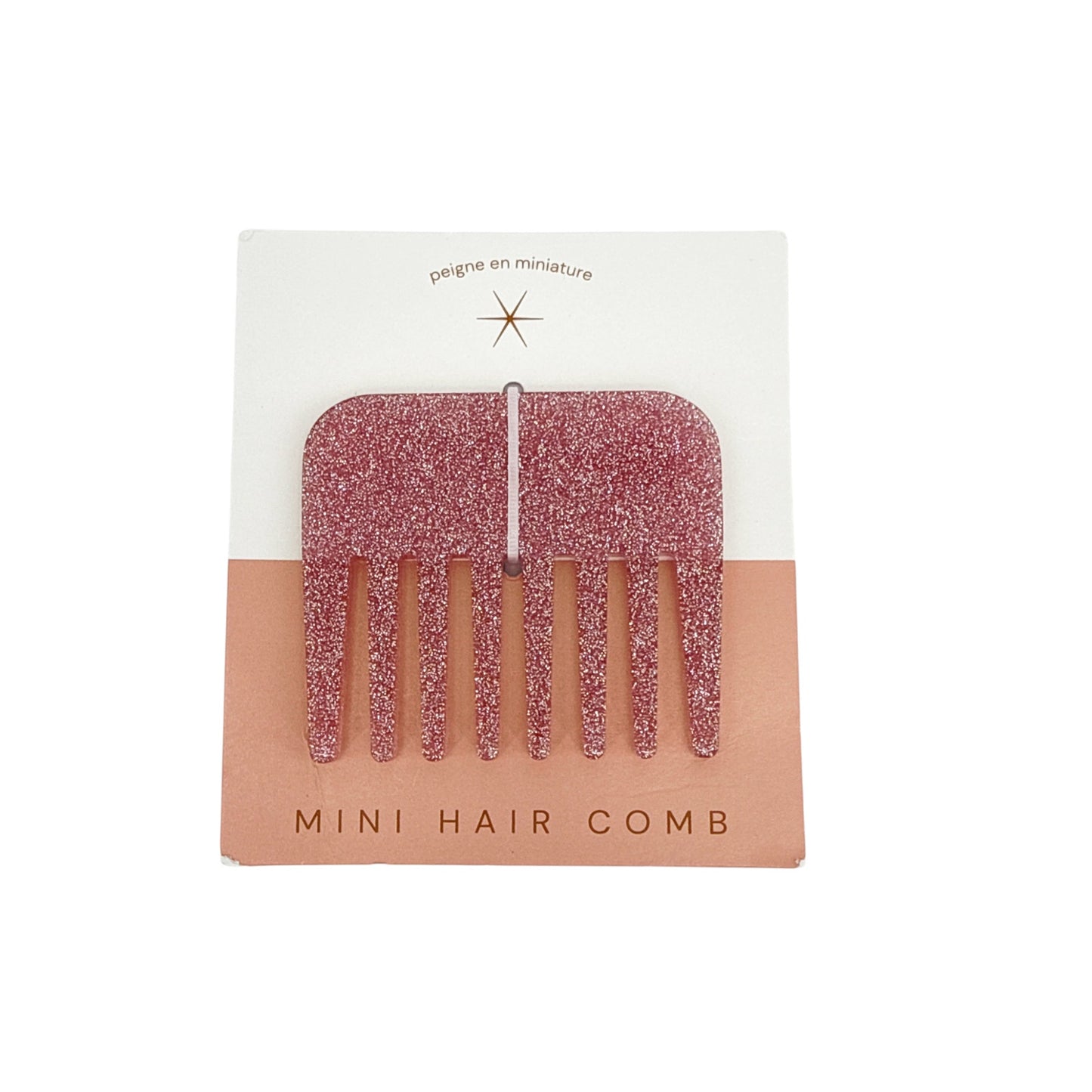 ANTHROPOLOGIE Glitter Mini Comb in Mauve