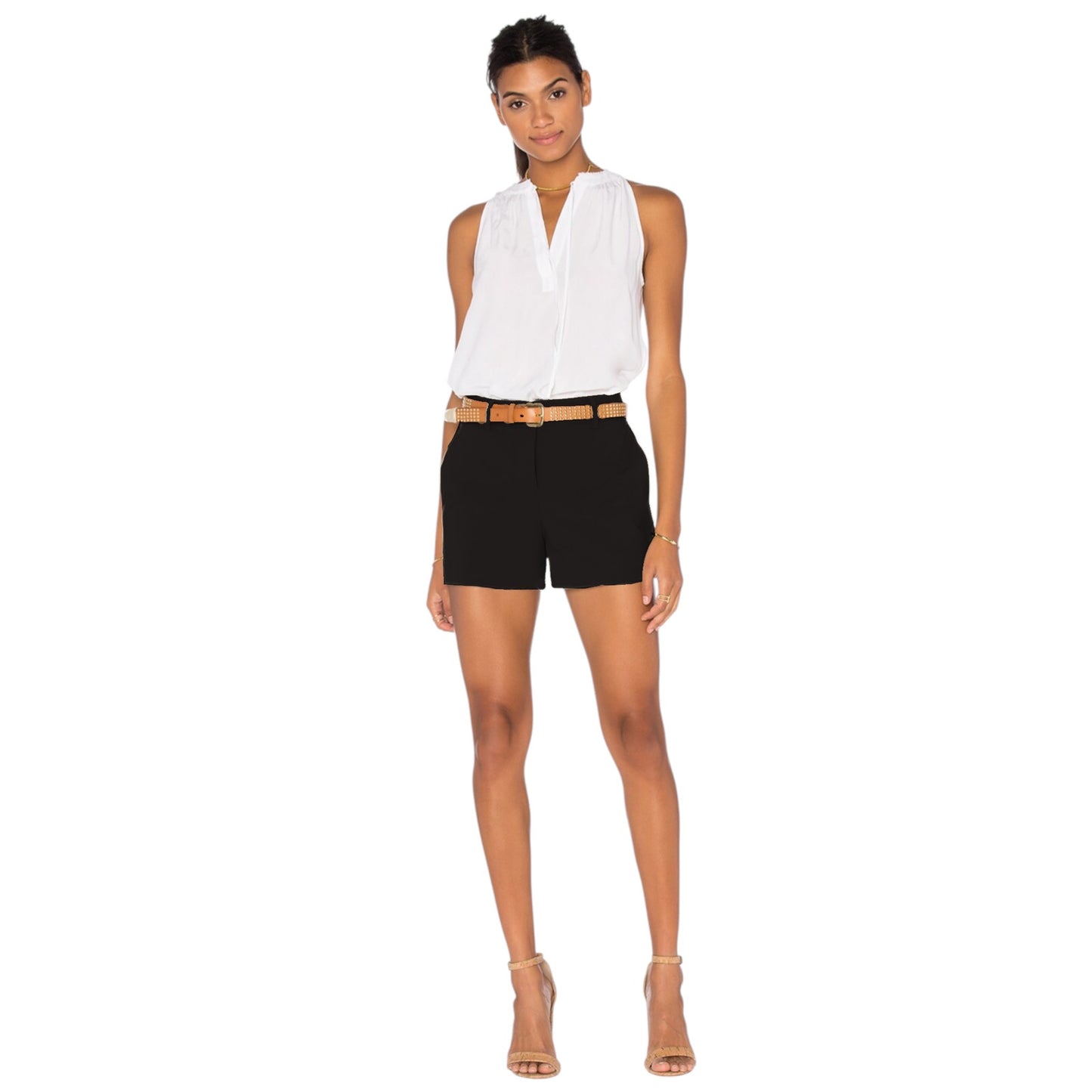 THEORY Calila 2-Light Shorts in Black 0