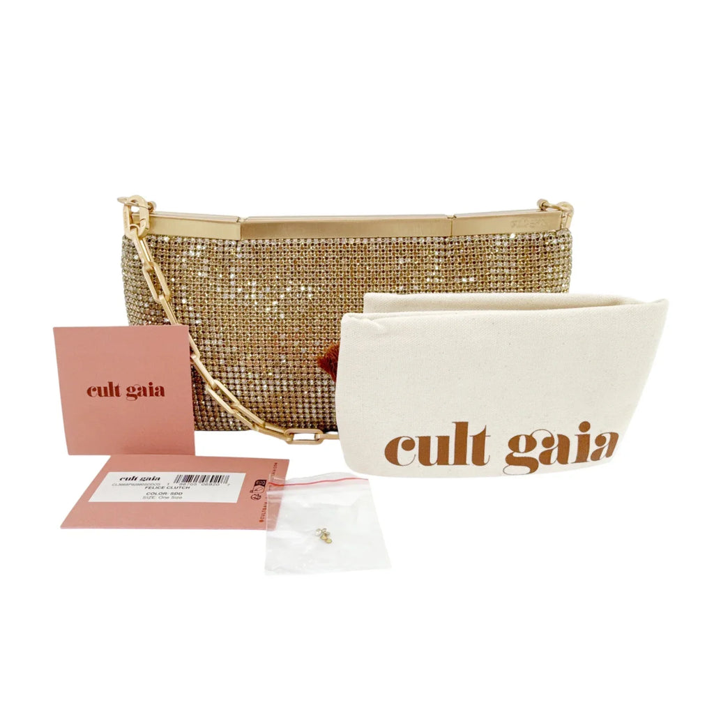 CULT GAIA Felice Clutch Bag in Sand Dollar - flyKAMP
