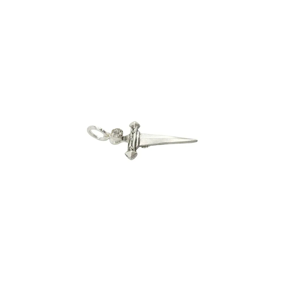VIRGINS SAINTS & ANGELS VSA Dagger Cross Charm in Silver - flyKAMP