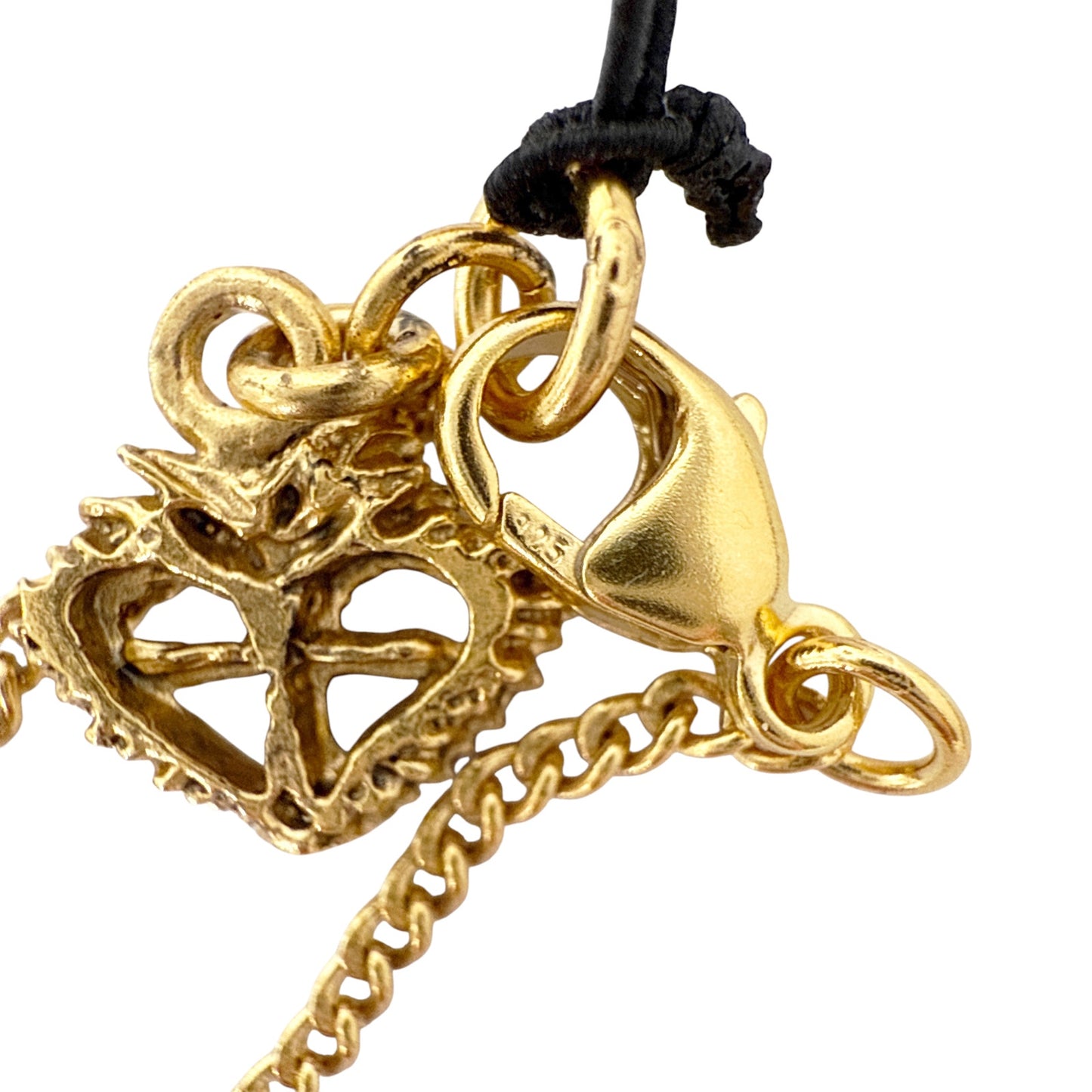 VIRGINS SAINTS & ANGELS VSA Petite Cloister Charm Sacred Heart Necklace in Gold