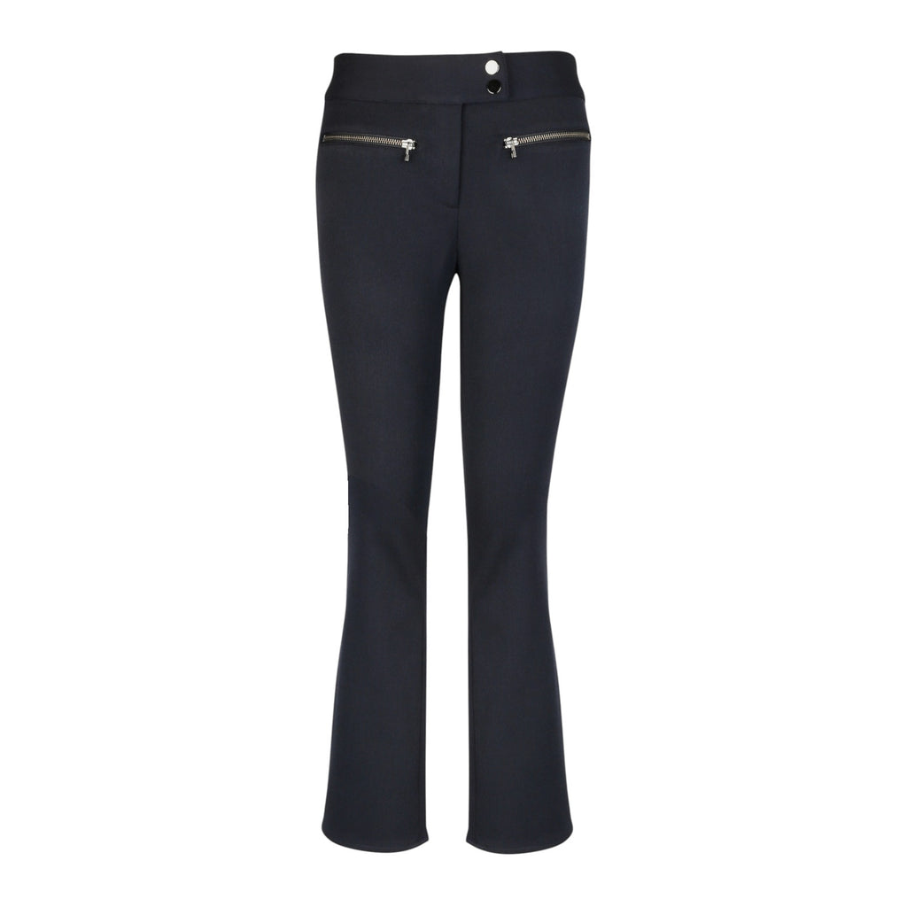 VERONICA BEARD Metro Cropped Kick Flare Pant in Dark Navy 0 Veronica Beard