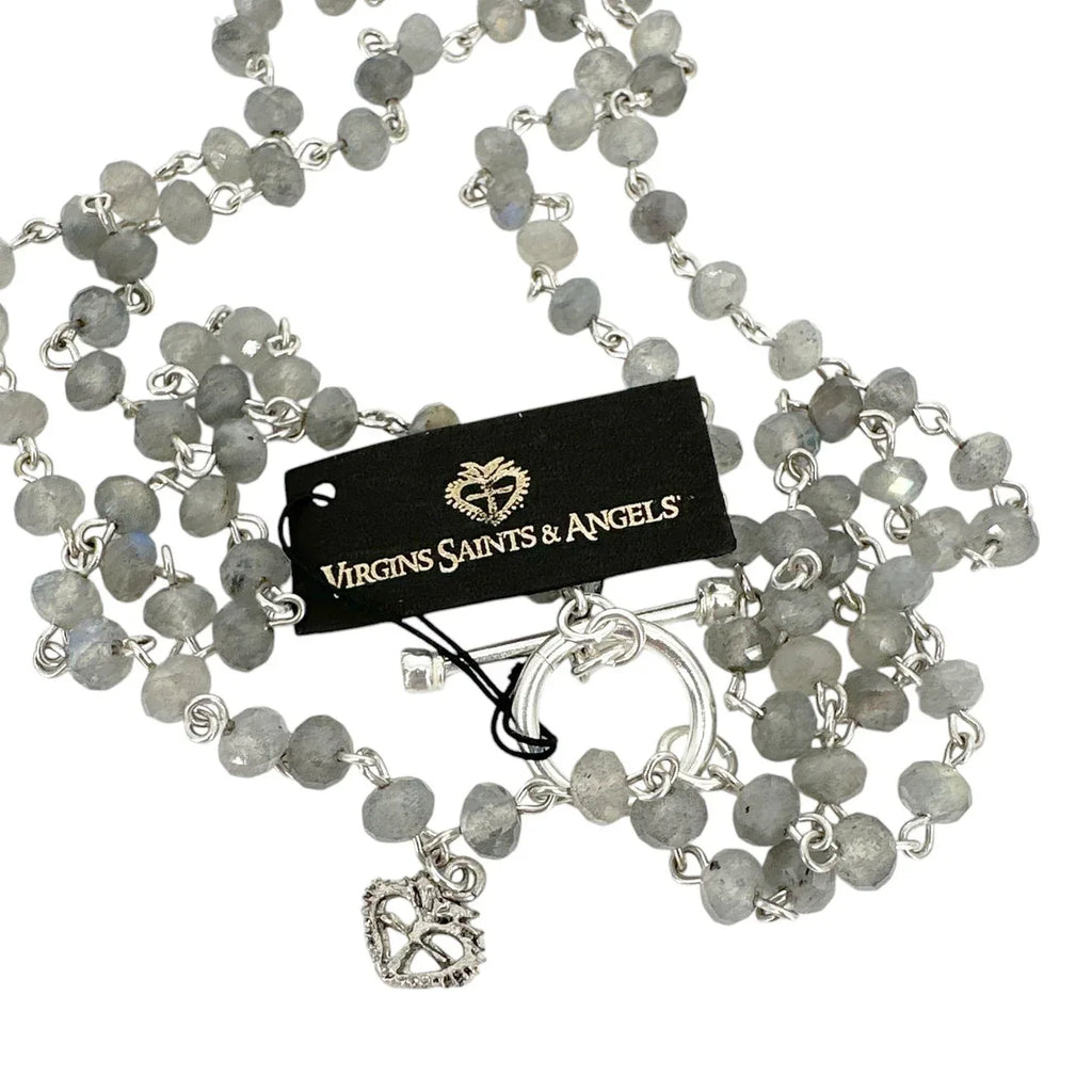 VIRGINS SAINTS & ANGELS VSA Delfina 6mm Lux Labradorite & Silver - flyKAMP