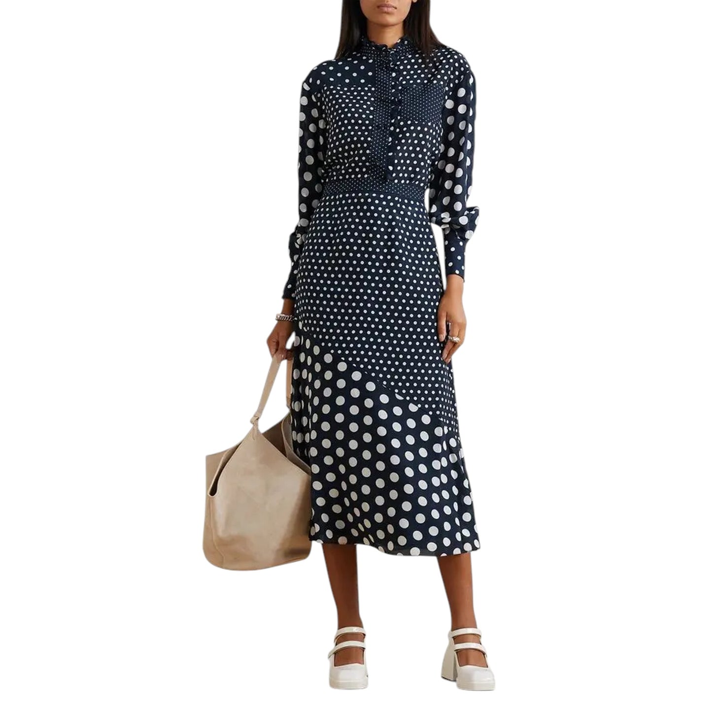 ERDEM Hutchinson Ruffled Silk Top UK10 | S