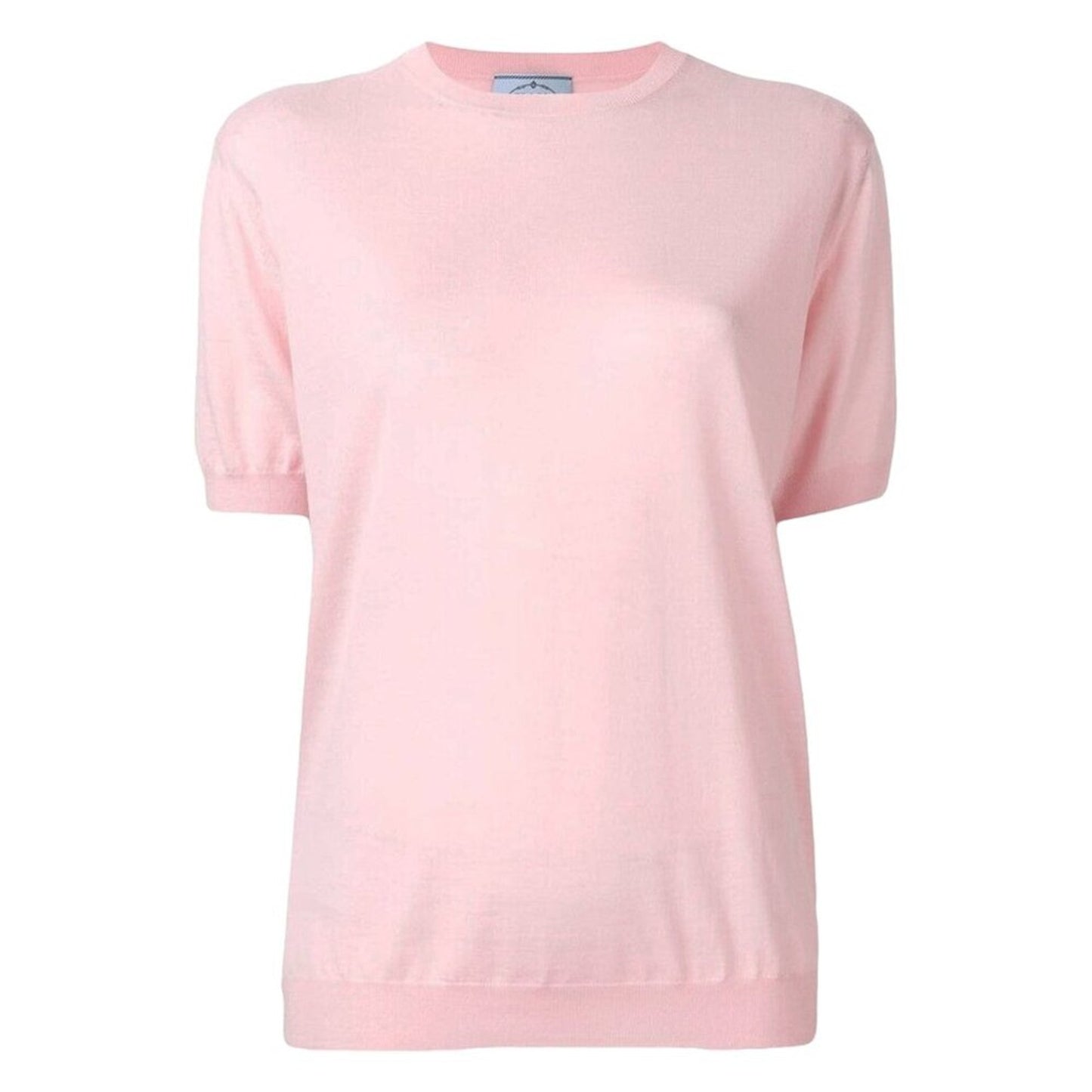 PRADA Short Sleeve Sweater In Pink IT40|S