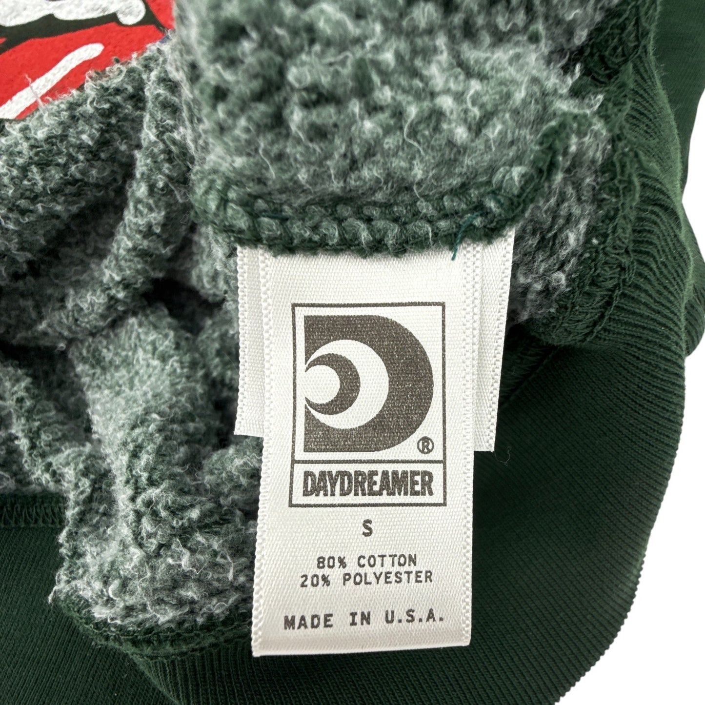 DAYDREAMER Rolling Stones 1981 US Tour Vintage Sweatshirt in Vintage Green S