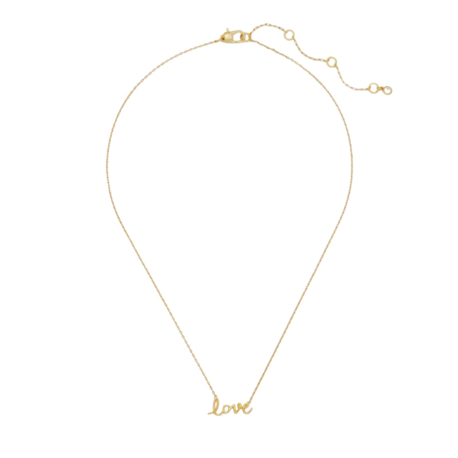 KATE SPADE New York Say Yes Love Pendant in Gold Kate Spade New York
