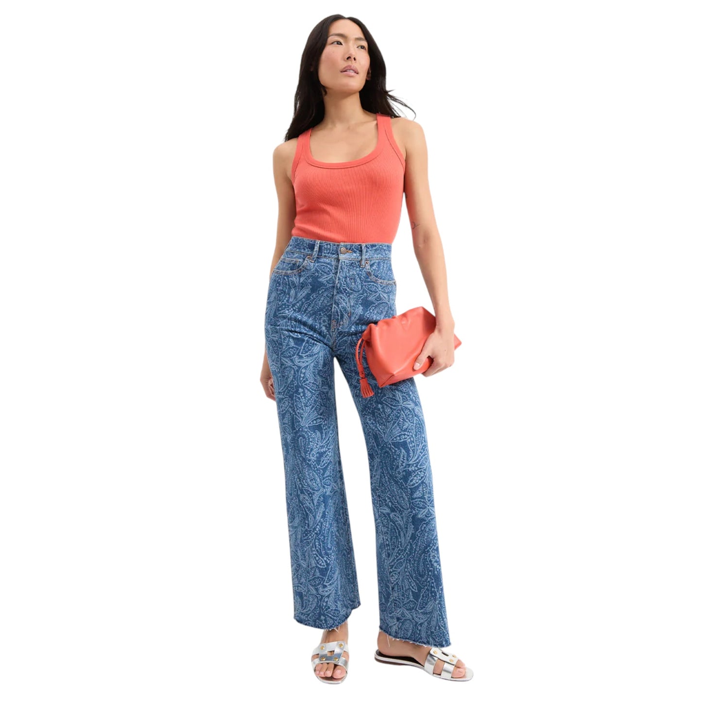 VERONICA BEARD Stash Bag Small in Persimmon