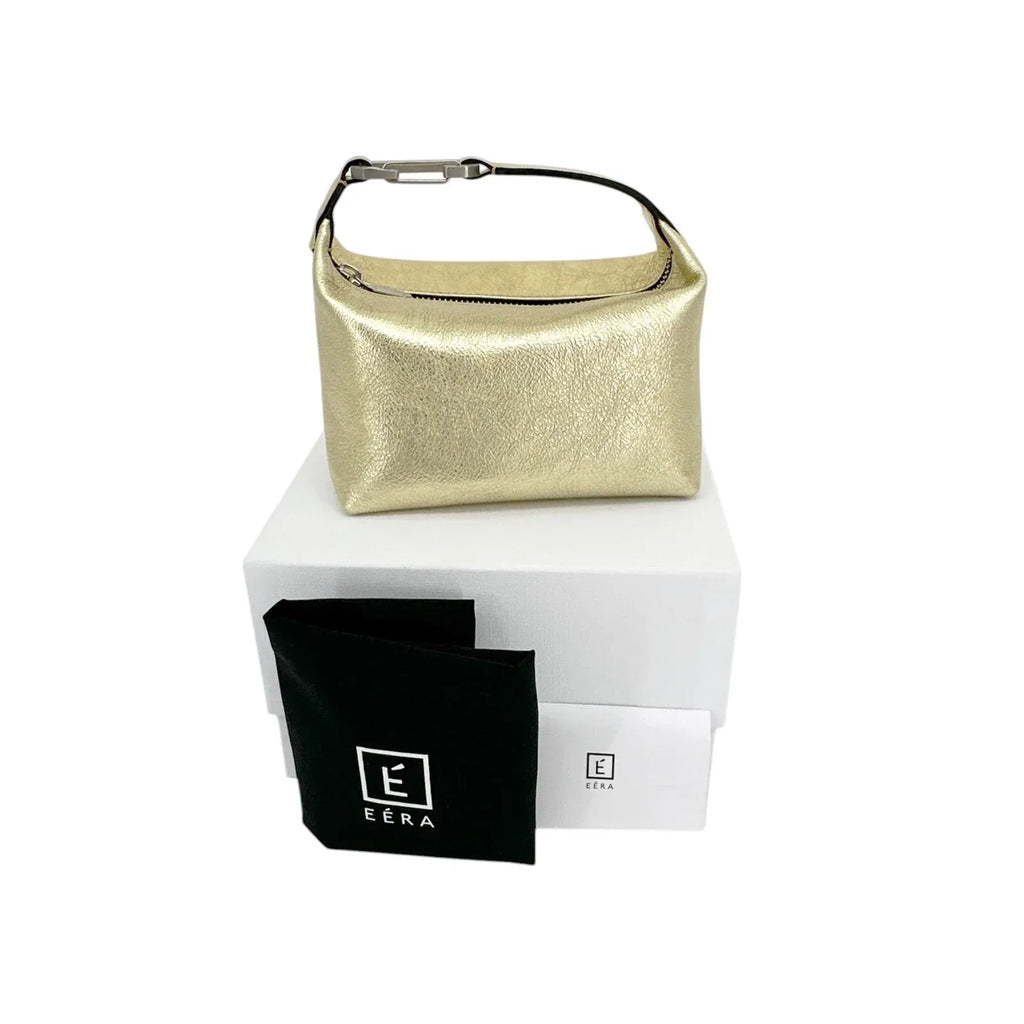 EERA Metallic Moon Bag in Laminated Gold - flyKAMP
