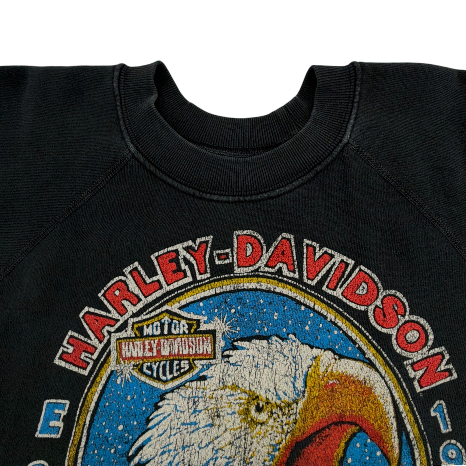 MADEWORN Harley Davidson 1903 Short Sleeve Sweatshirt S Madeworn
