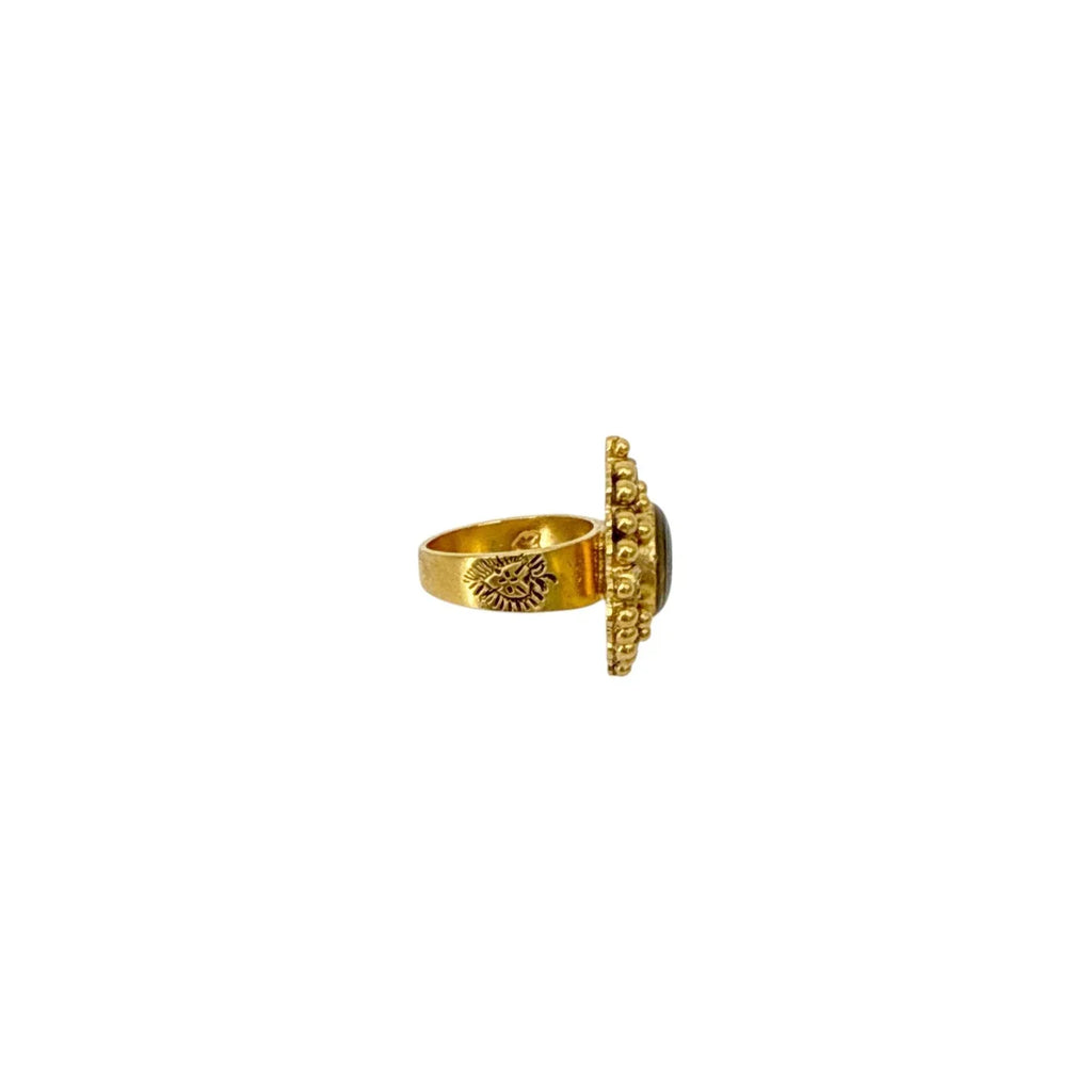 VIRGINS SAINTS & ANGELS VSA Petite Cloister San Benito Ring Gold Size 6 - flyKAMP