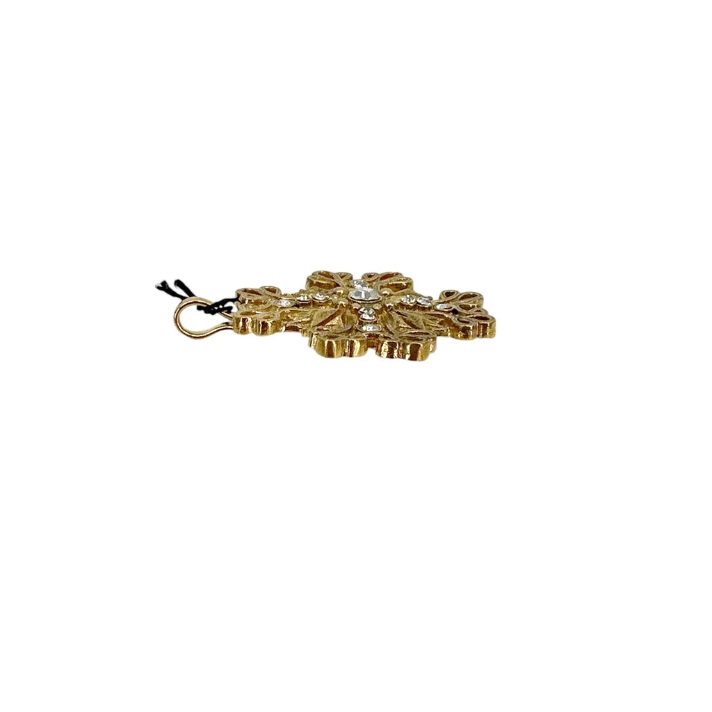 VIRGINS SAINTS & ANGELS VSA Electra Cross Medallion in Gold - flyKAMP