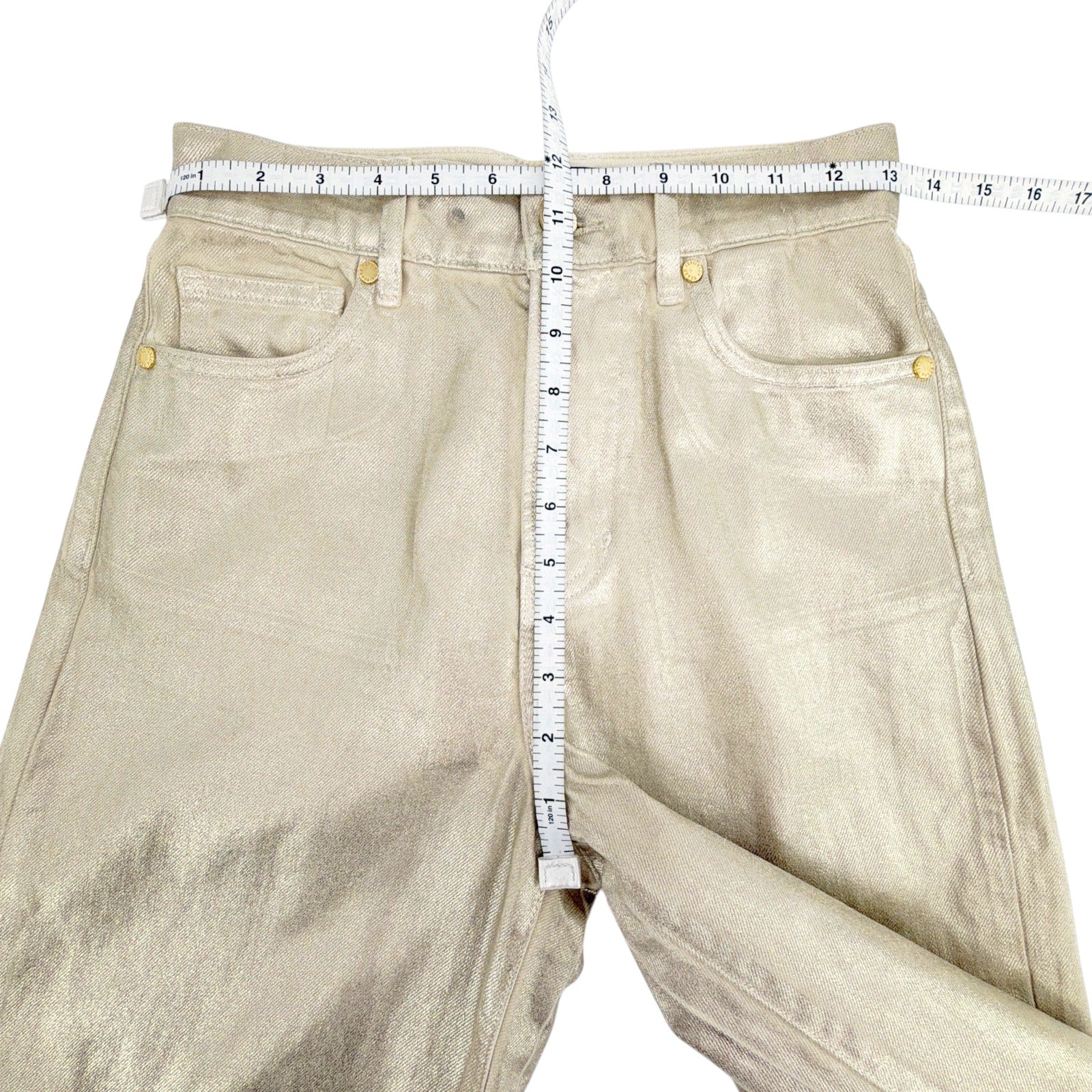 VERONICA BEARD Charlotte Longline Metallic Short in Gold 25 Veronica Beard
