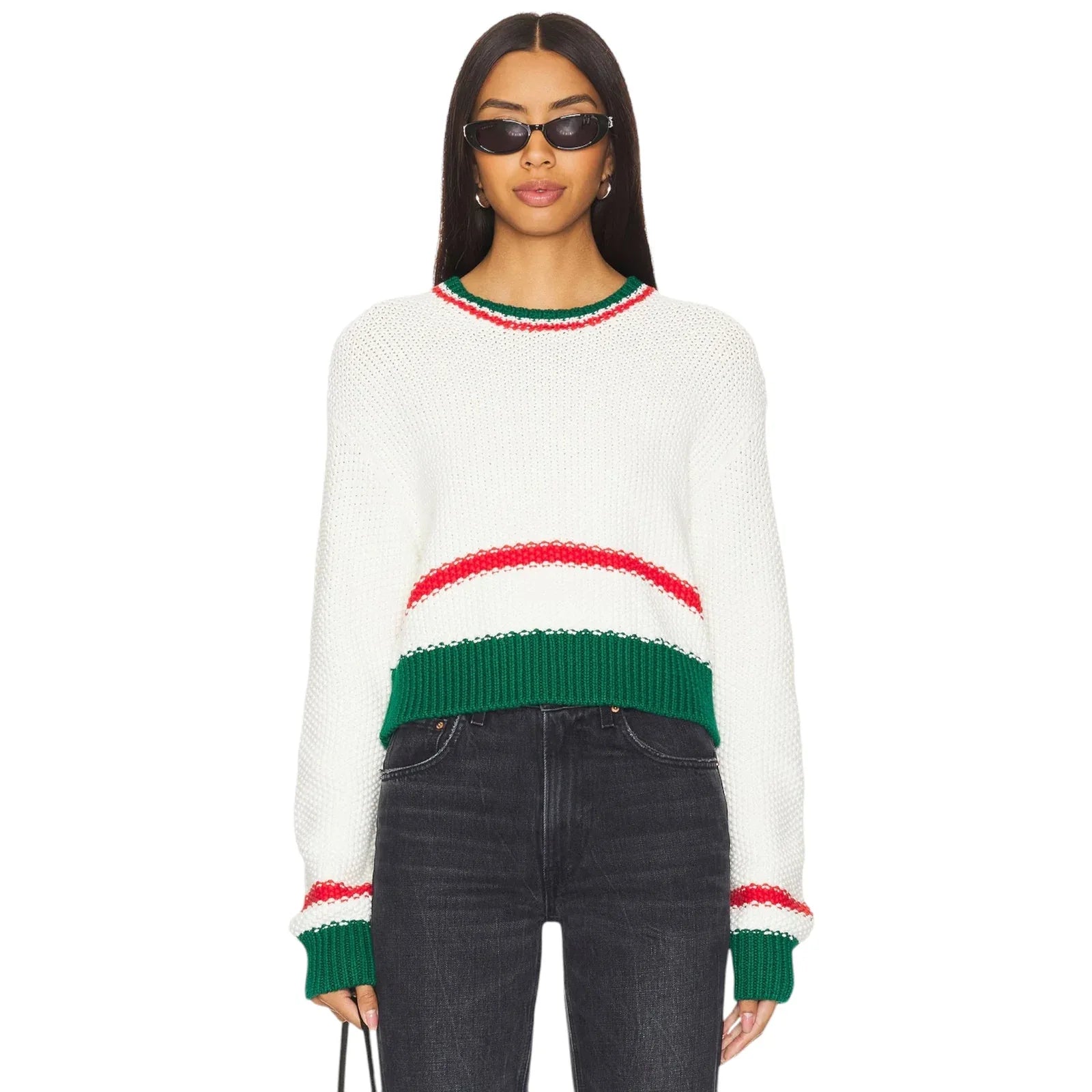 SHOW ME YOUR MUMU Only One Sweater in Festive Stripe XS - flyKAMP