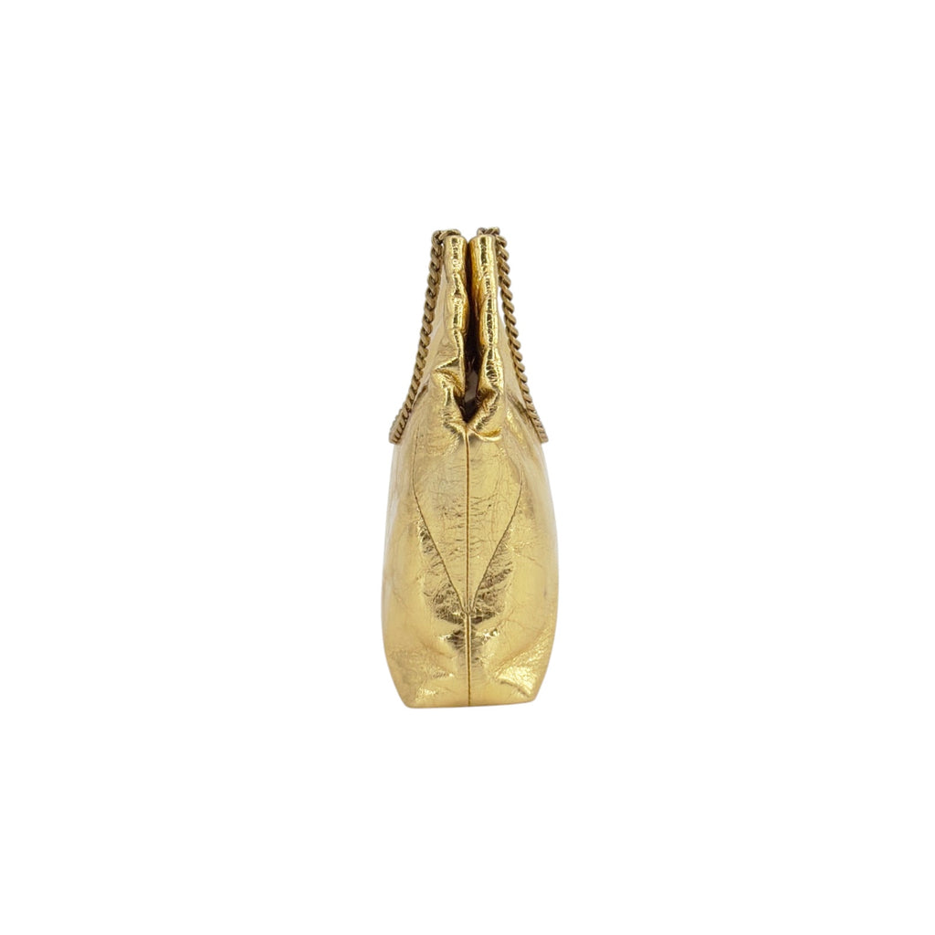 VERONICA BEARD Small Slouch Leather Shoulder Bag in Gold Veronica Beard