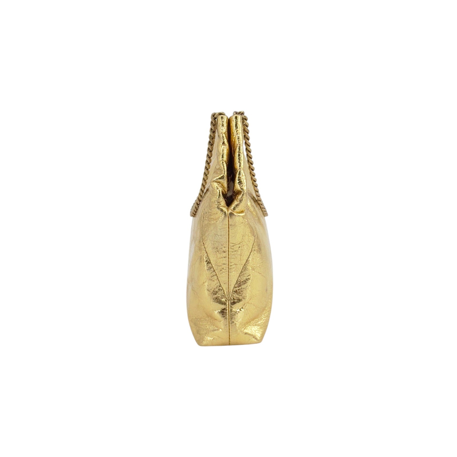 VERONICA BEARD Small Slouch Leather Shoulder Bag in Gold Veronica Beard
