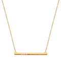 SILPADA Dotted Line Pendant Necklace in Gold-Plated Silver - flyKAMP