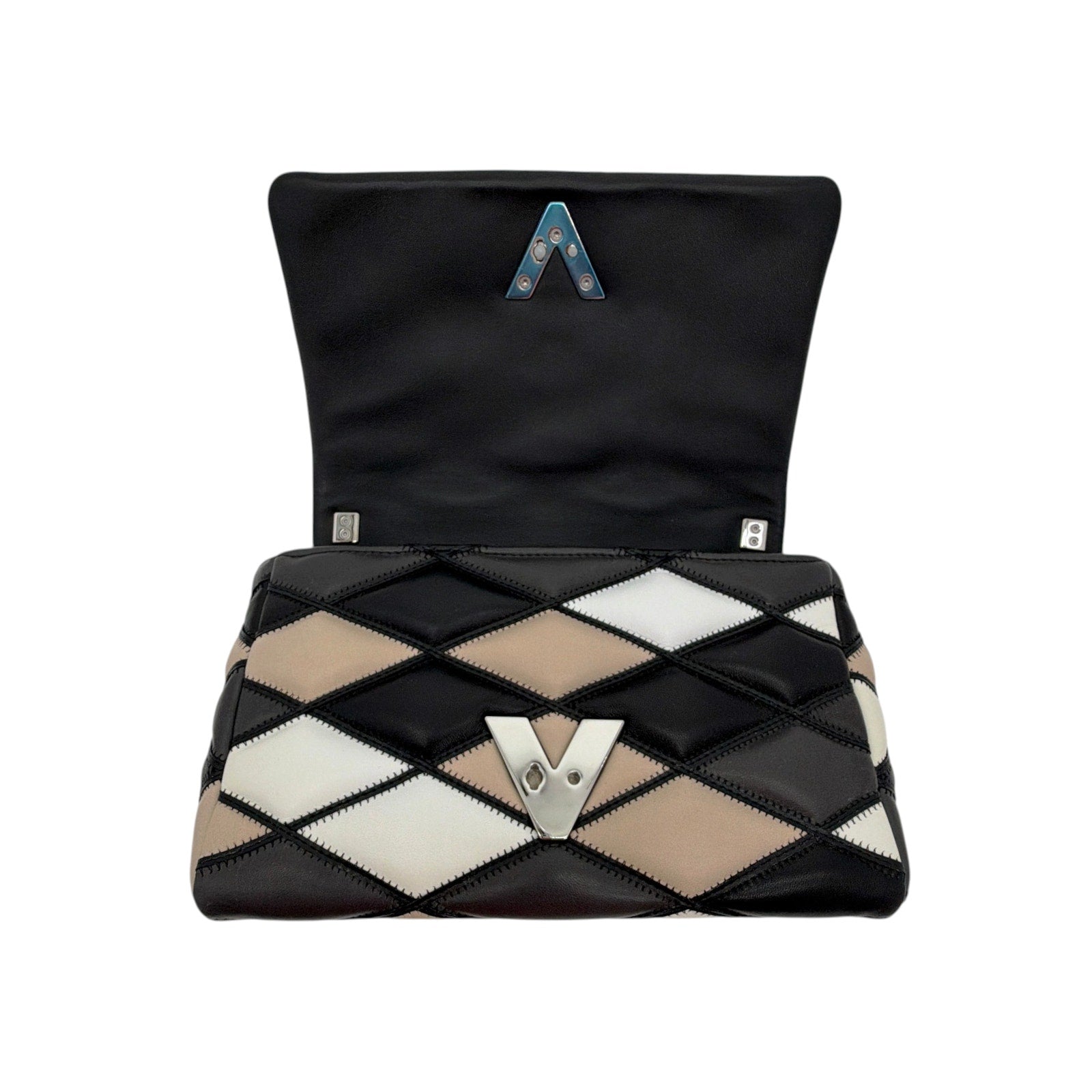 LOUIS VUITTON Leather GO-14 PM Patchwork Malletage Pattern Louis Vuitton