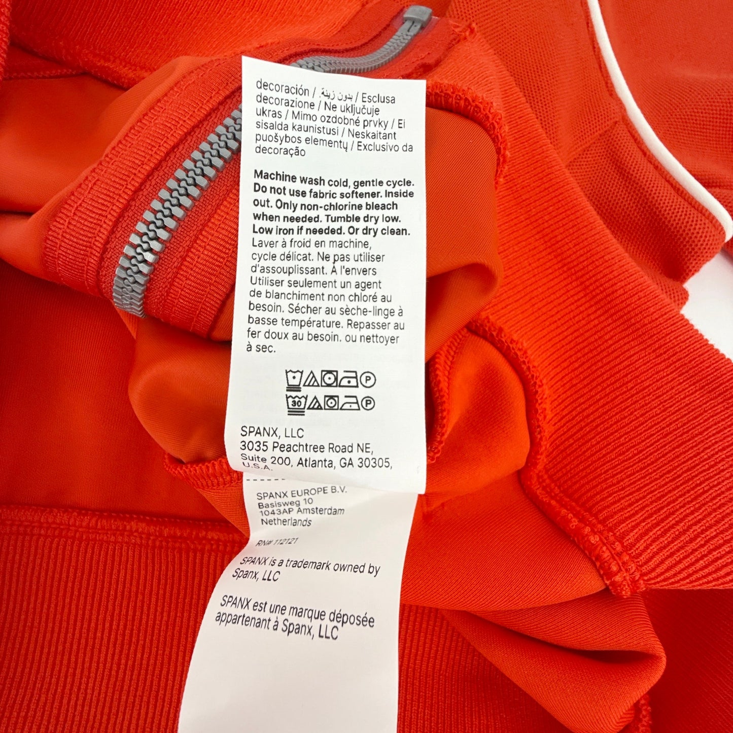 SPANX AirEssentials® Pique Full Zip Track Jacket in Poppy S