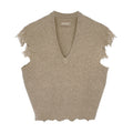 ZADIG and VOLTAIRE Sweater Vest in Tan XS Zadig & Voltaire
