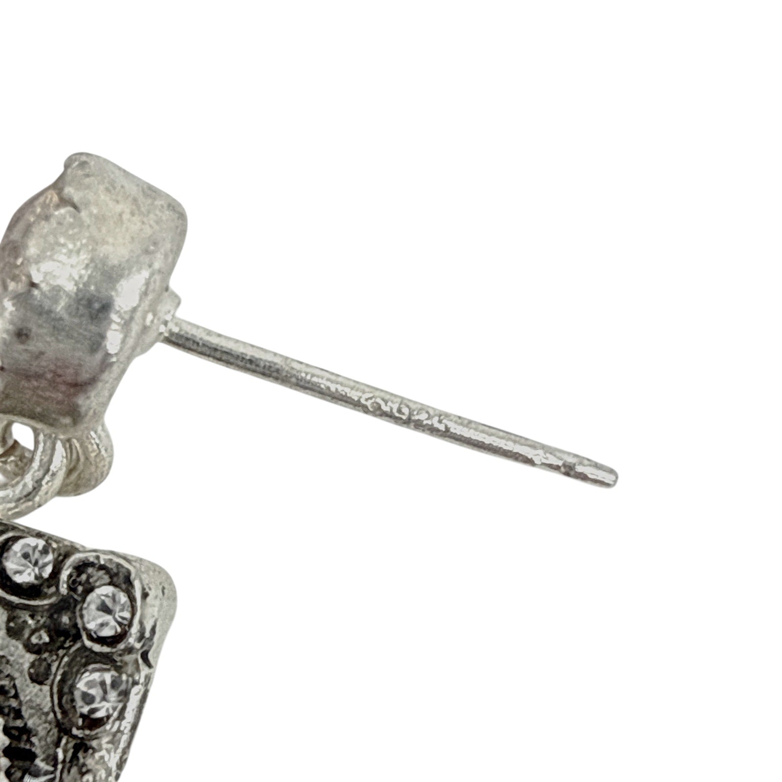 VIRGINS SAINTS & ANGELS VSA Retablo Rectangular Framed Earrings in Silver Virgins Saints & Angels