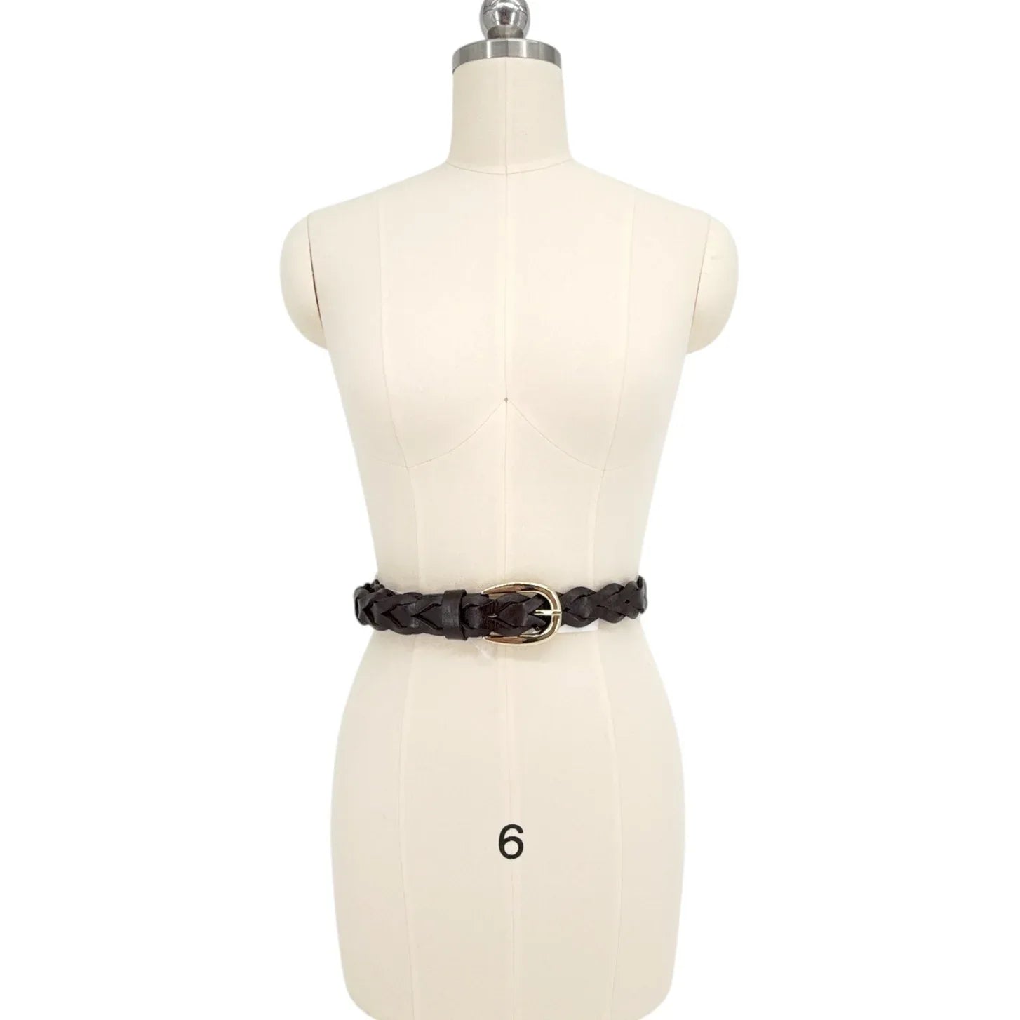 MADEWELL Braided Belt in Dark Carob M-L - flyKAMP
