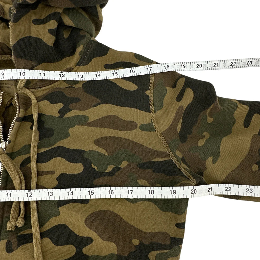 NILI LOTAN New York Callie Zip Up Hoodie In Camouflage Print XS - flyKAMP