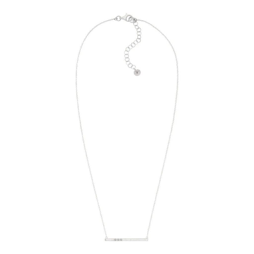 SILPADA Dotted Line Pendant Necklace in Sterling Silver - flyKAMP