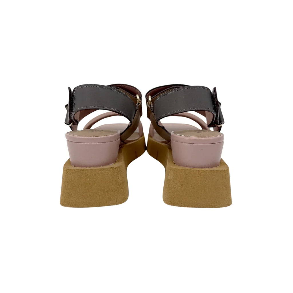 NAKED FEET Paradox in Ecru Wedge Sandals 6.5 - flyKAMP