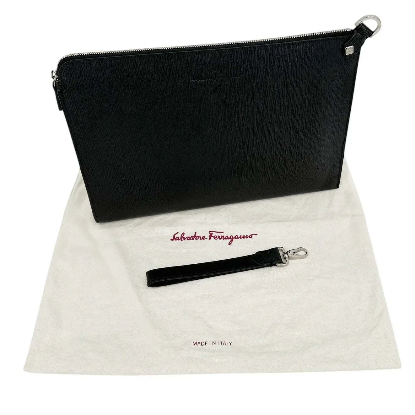 SALVATORE FERRAGAMO Revival Portfolio Clutch - flyKAMP
