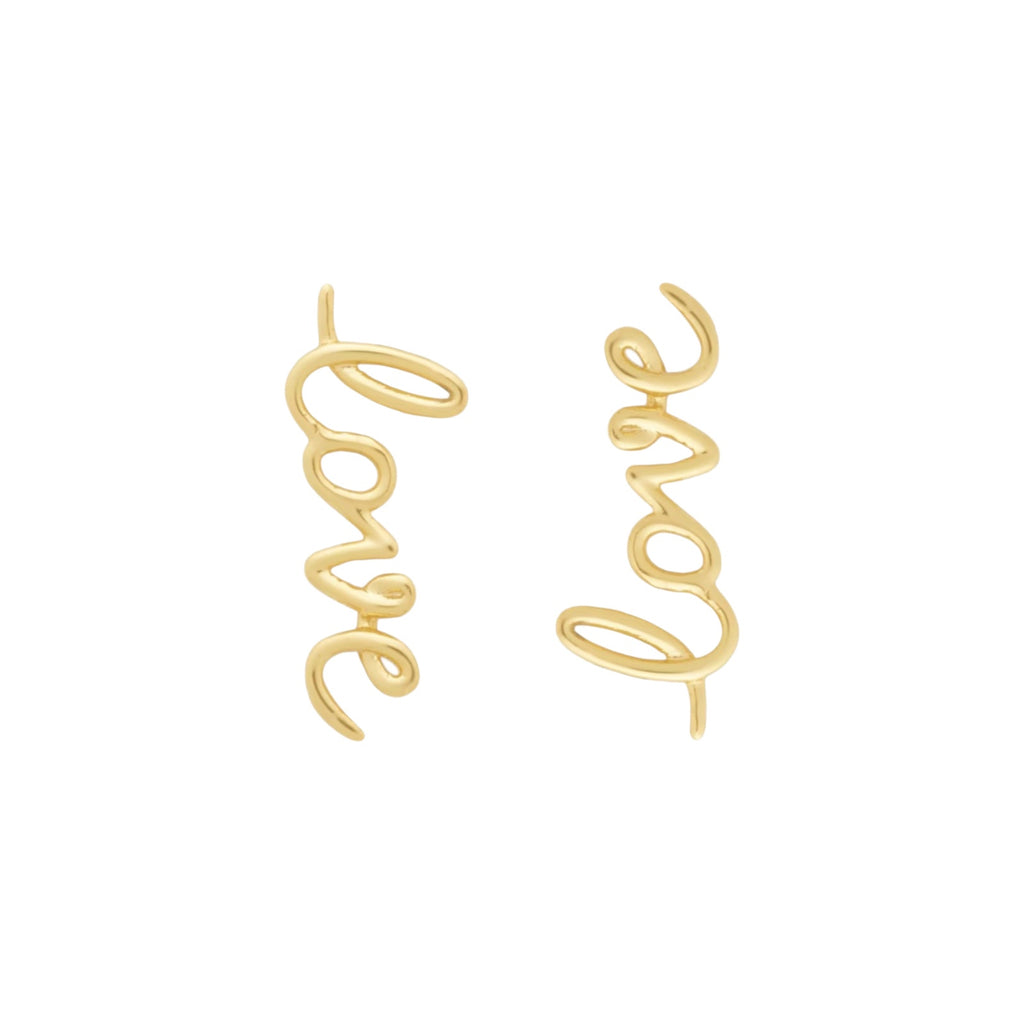 KATE SPADE New York Say Yes Love Earrings in Gold Kate Spade New York