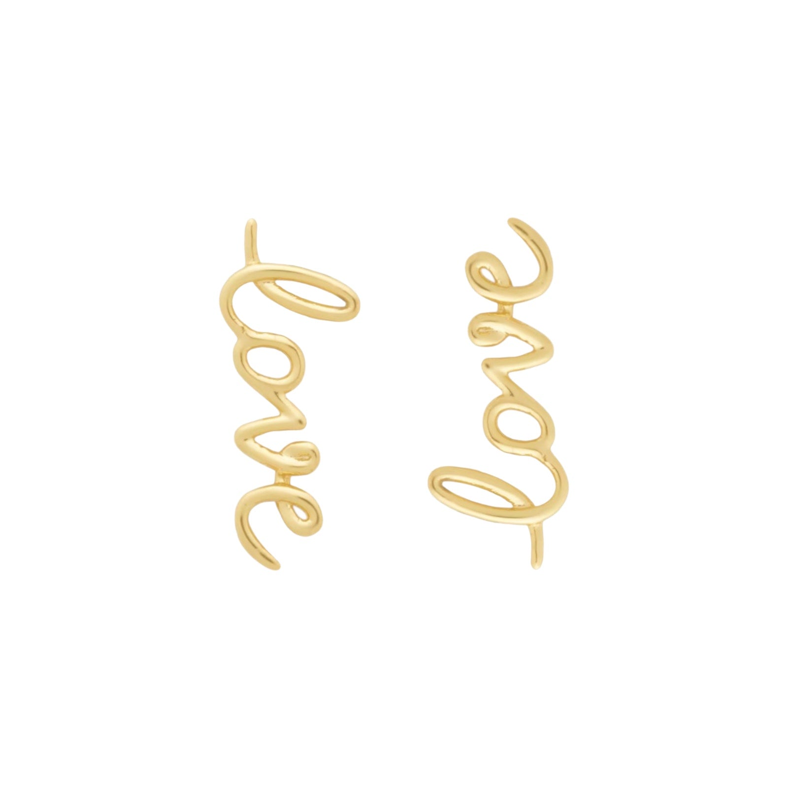 KATE SPADE New York Say Yes Love Earrings in Gold Kate Spade New York