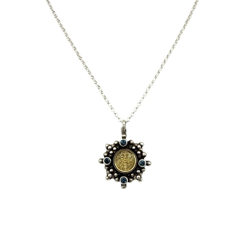 VIRGINS SAINTS & ANGELS VSA Petite Cloister San Benito Charm SS Necklace Silver - flyKAMP
