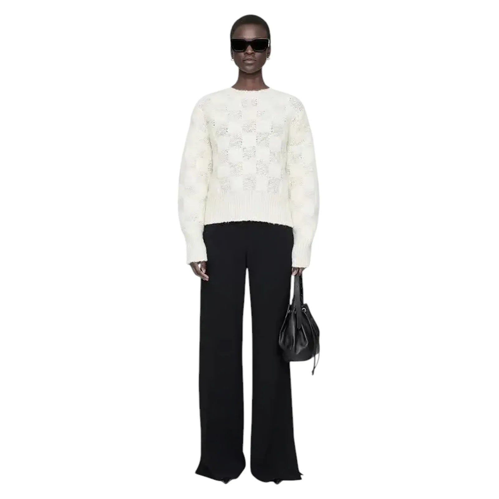 ANINE BING Bennett Sweater in Ivory XS - flyKAMP