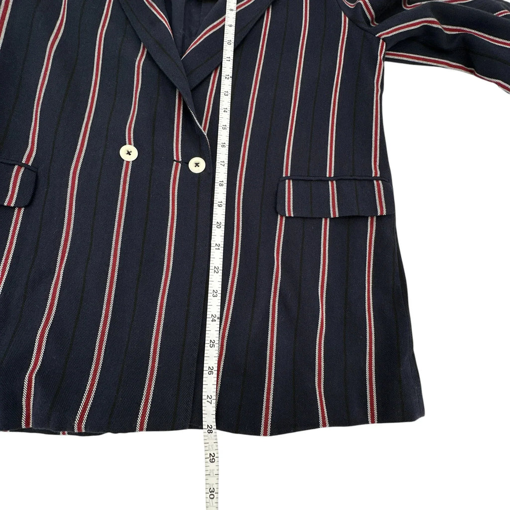 The GREAT. The Academy Blazer in Oxford Stripe 1|S - flyKAMP