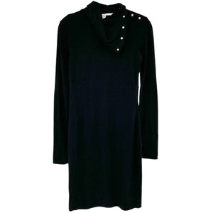 DIANE Von FURSTENBERG DVF Turtle Cotton Knit Sheath Dress S