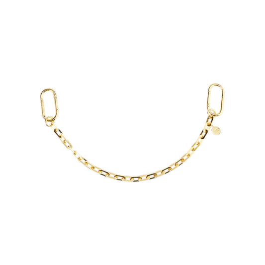 VERONICA BEARD Swag Edge Chain Bag Charm in Gold