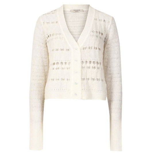 ALLSAINTS Cole Open Knit Cropped Cardigan L