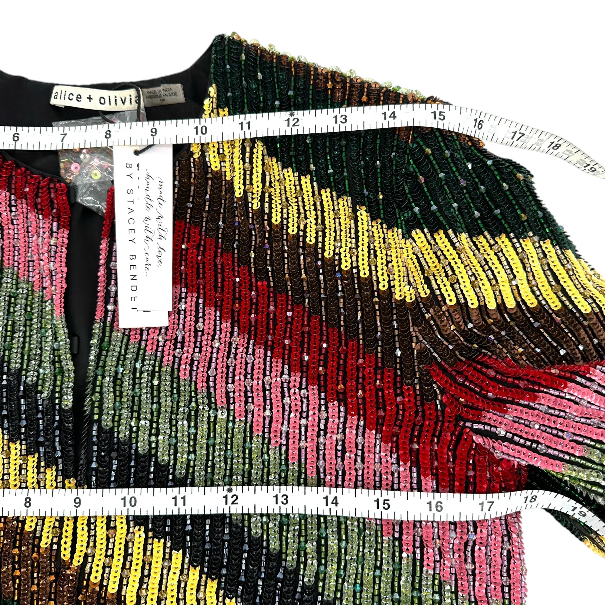 ALICE+OLIVIA Kidman Beaded Jacket S - flyKAMP