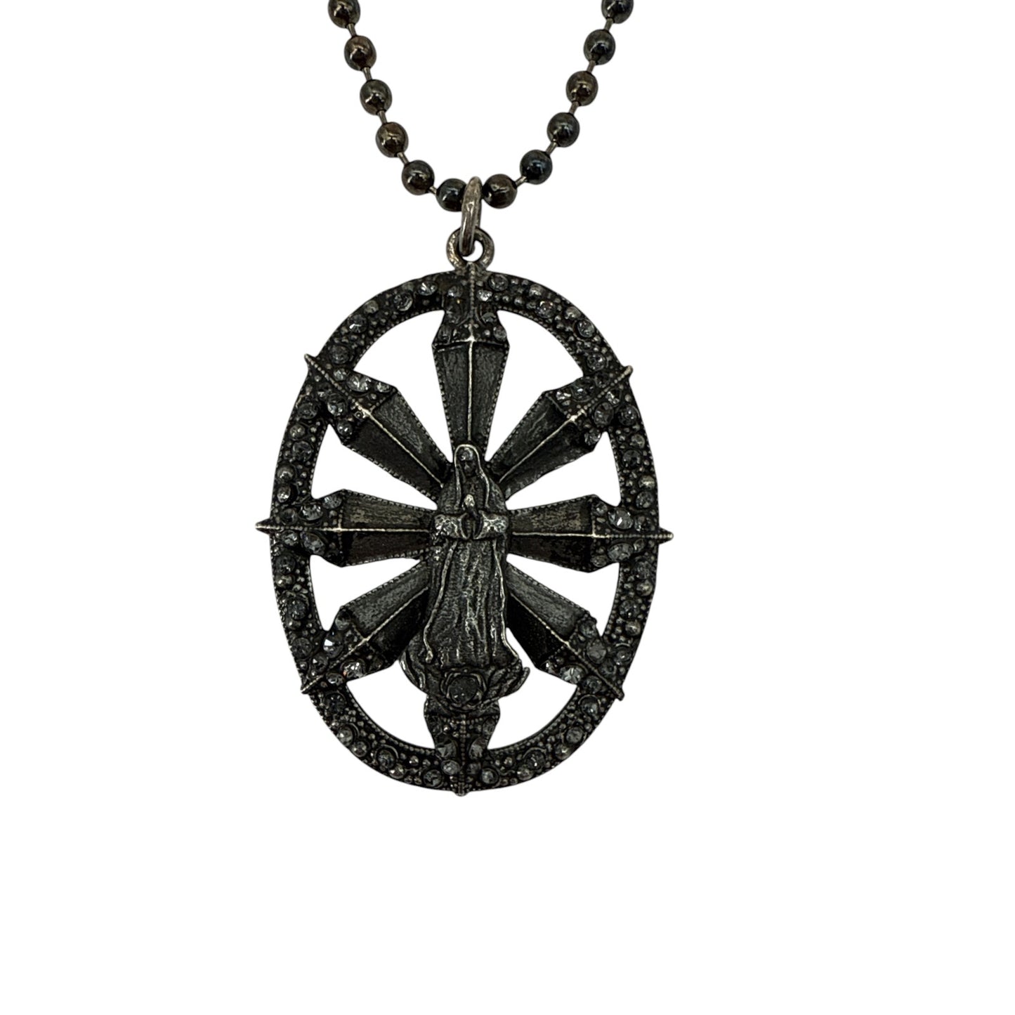 VIRGINS SAINTS & ANGELS VSA Twilight Virgin Charm in Gunmetal