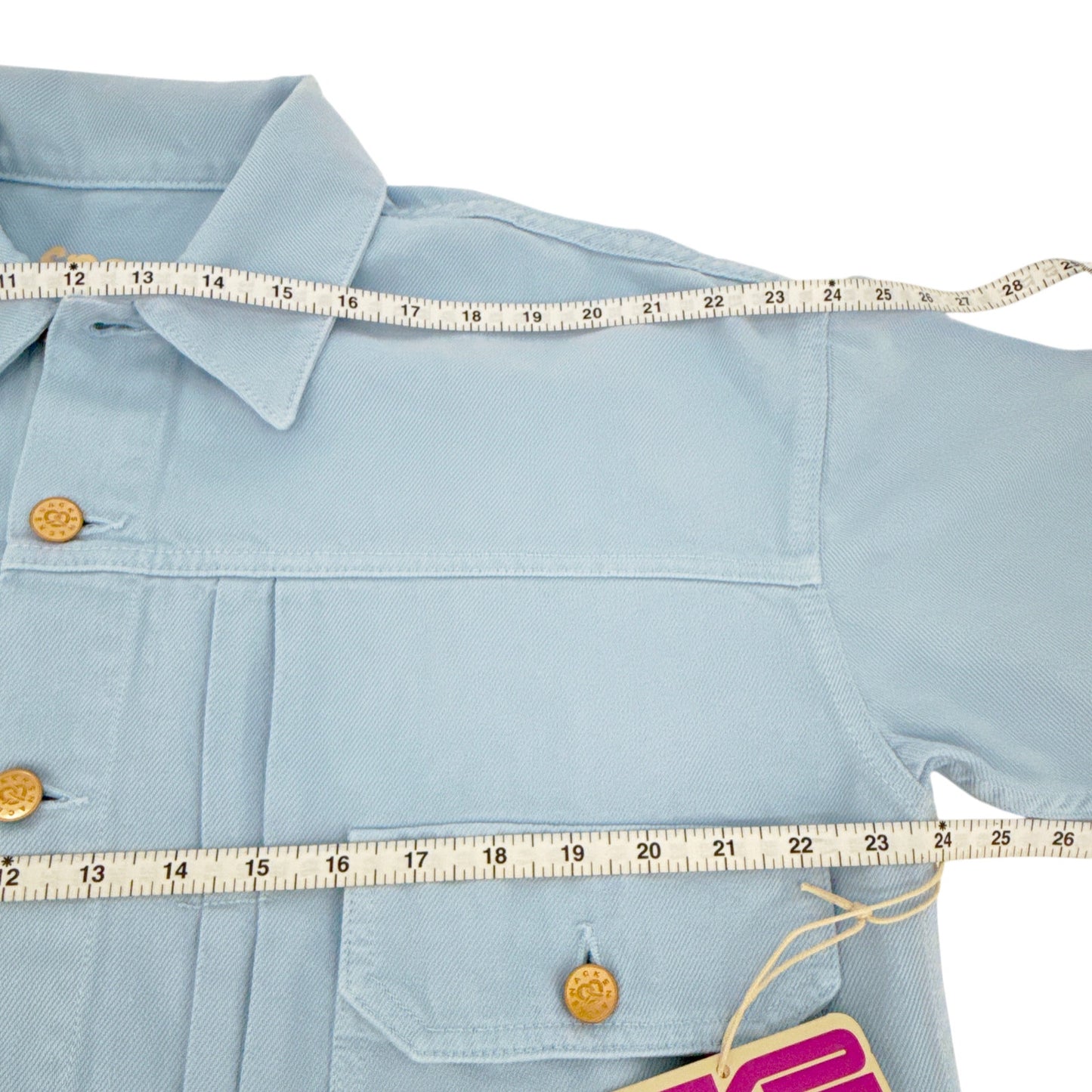 MOTHER Denim SNACKS! The Big Bite Jacket in Blue Barrymore XS