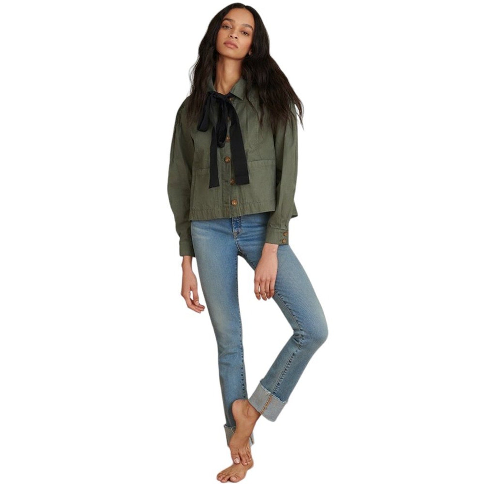 VERONICA BEARD Weslyn Jacket Army Green M Veronica Beard