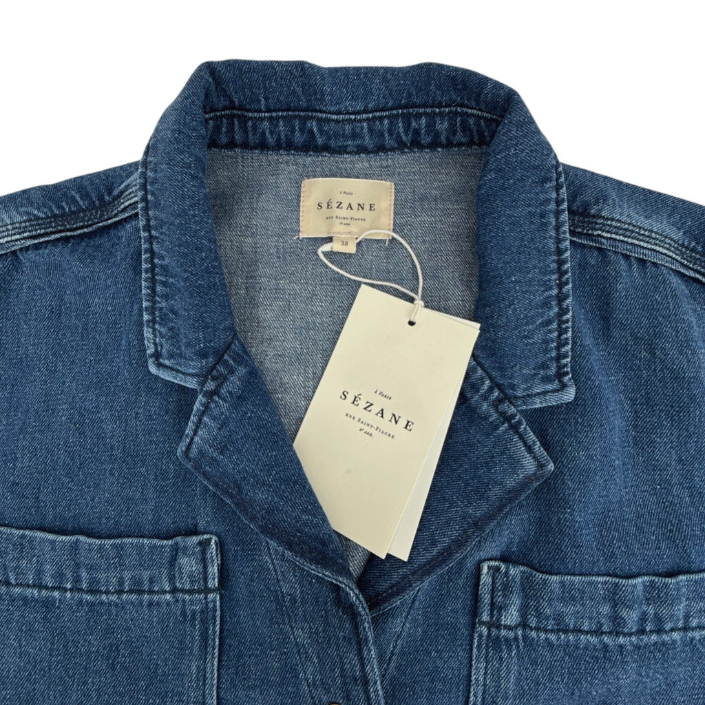 SEZANE Kaou Jumpsuit in Blue FR38|M Sézane