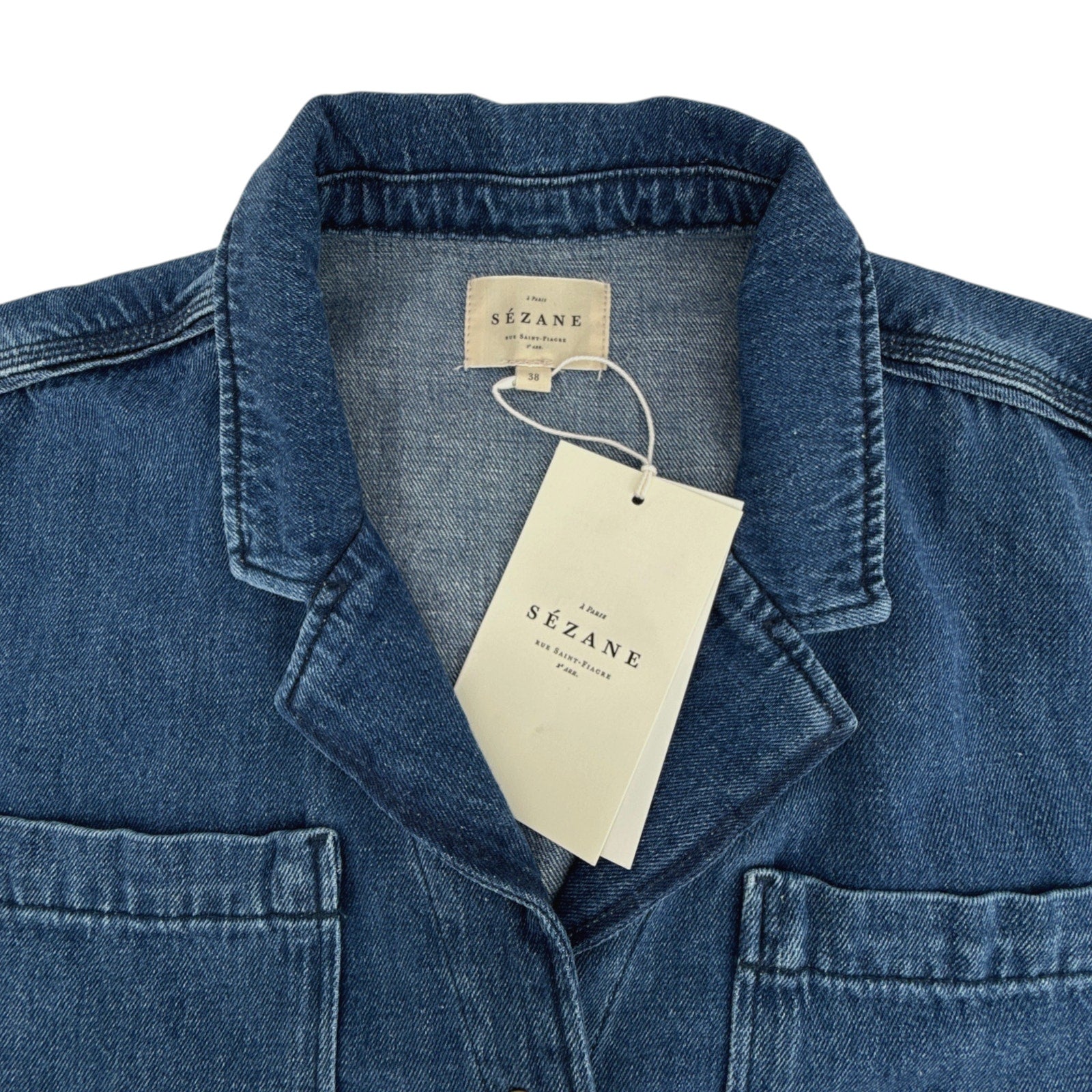 SEZANE Kaou Jumpsuit in Blue FR38|M Sézane