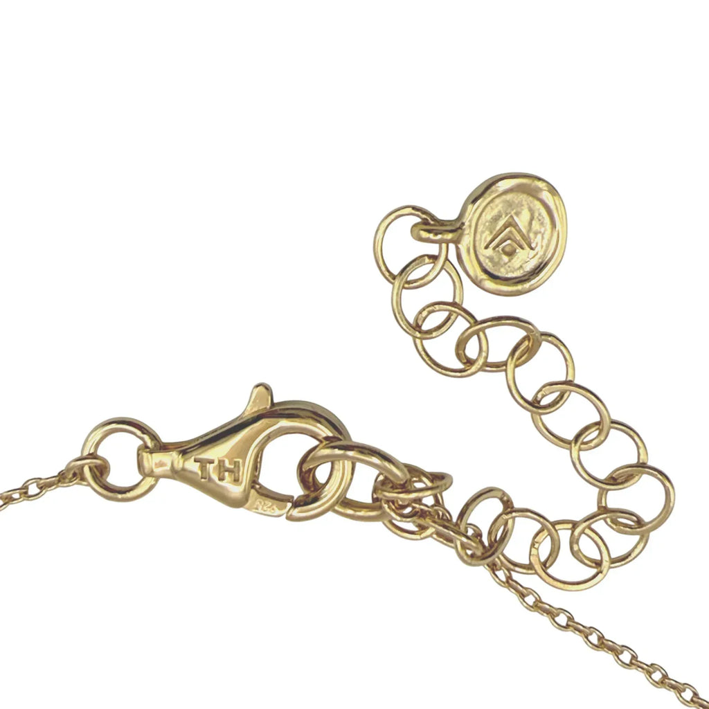 SILPADA Dotted Line Pendant Necklace in Gold-Plated Silver - flyKAMP