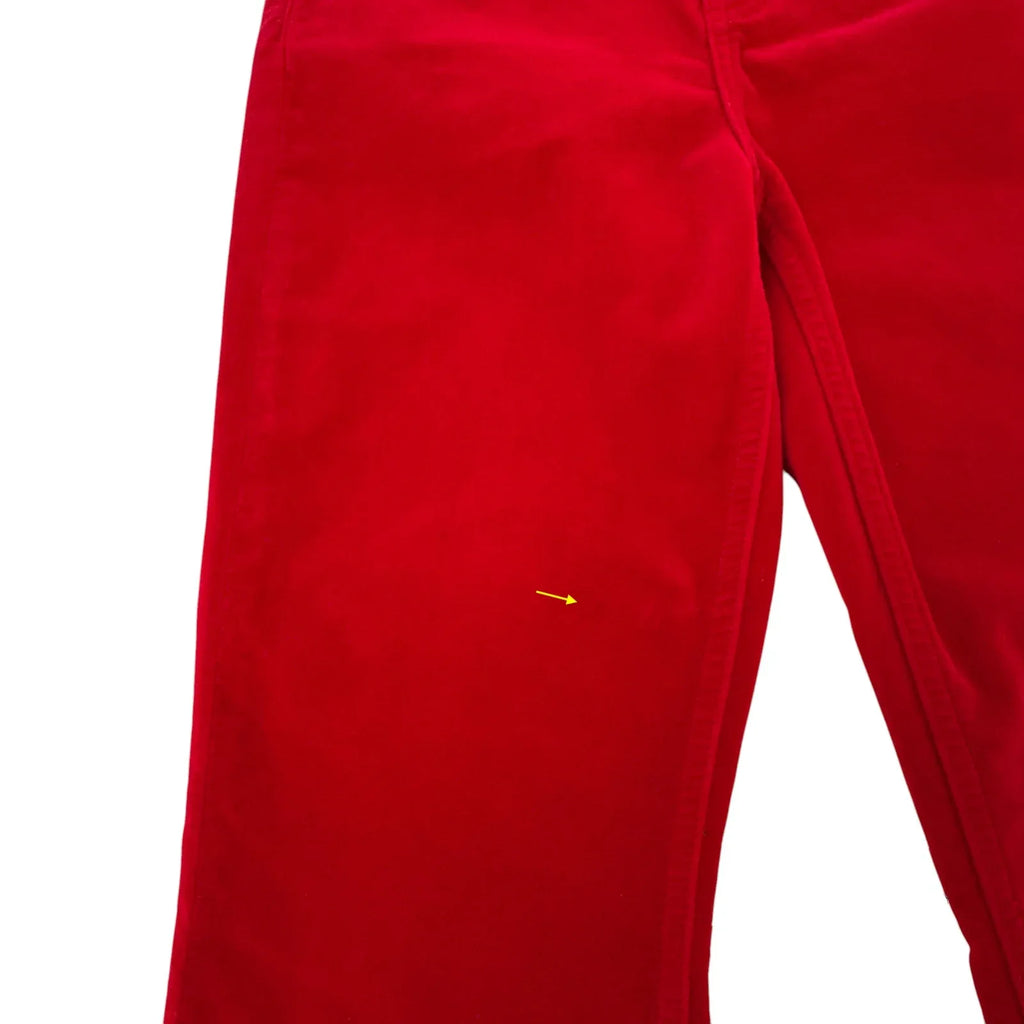 RE/DONE Mid-Rise Cropped Kick Flare Velvet Pants 25 - flyKAMP